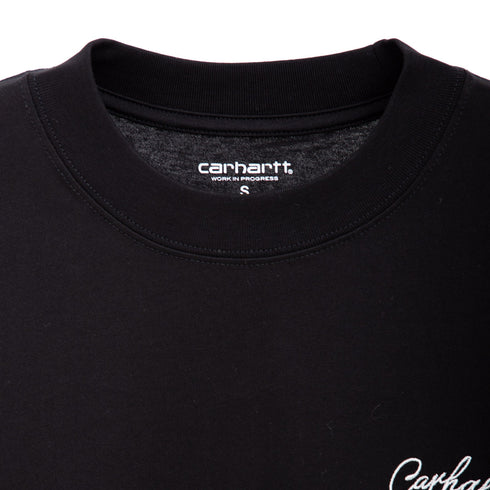 Carhartt WIP S/S Signature Script T-Shirt Black/Wax I033828 Degli Uberti